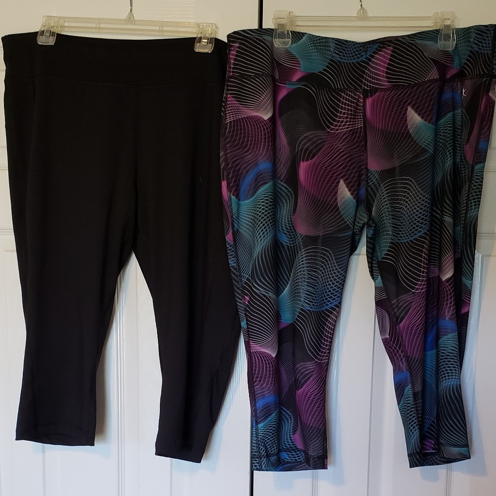 Lot 2 Danskin Now Capri Yoga Pants XXL/(20)